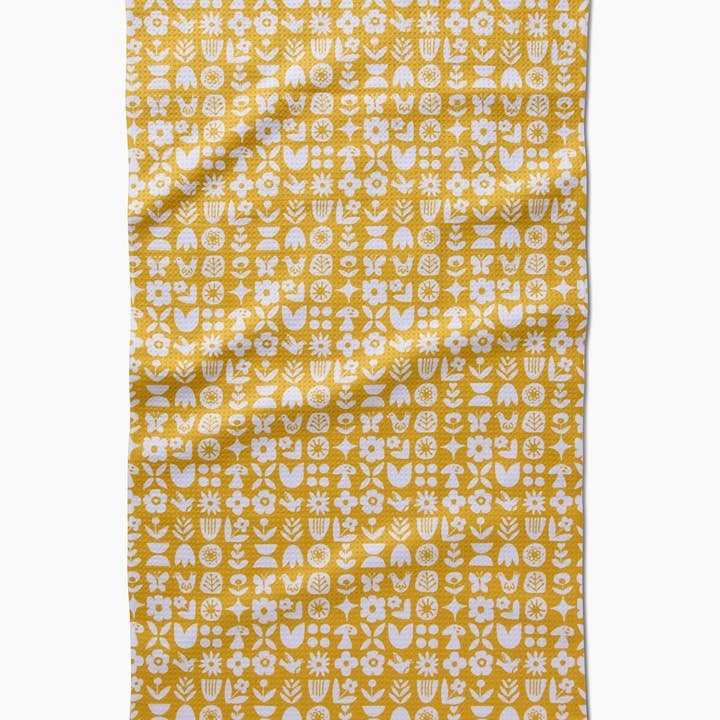 Scandi Spring Kitchen Tea Towel by Geometry