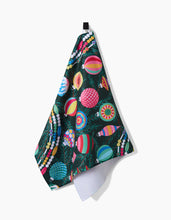 Load image into Gallery viewer, Shiny Ornaments Kitchen Tea Towel by Geometry
