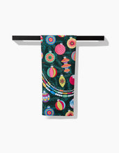 Load image into Gallery viewer, Shiny Ornaments Kitchen Tea Towel by Geometry
