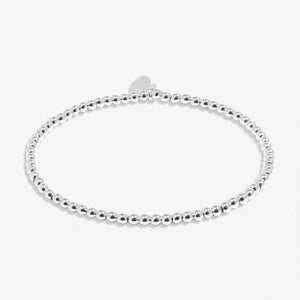 Silver Bead Stacking Bracelet - 3mm