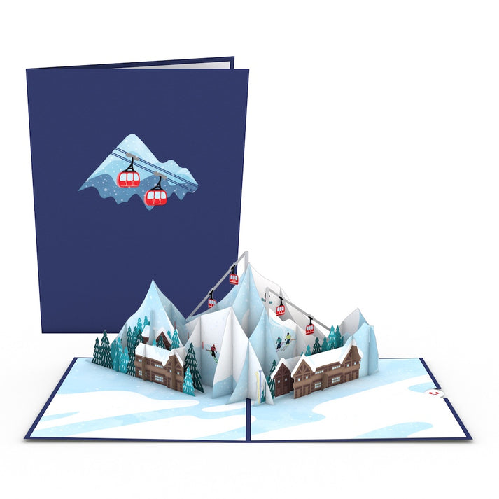 Ski Village Lovepop card