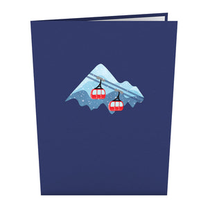 Ski Village Lovepop card