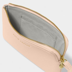 Small Wristlet Pouch - Nude Pink