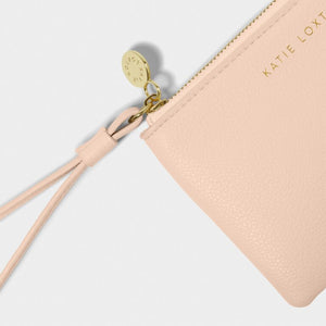 Small Wristlet Pouch - Nude Pink