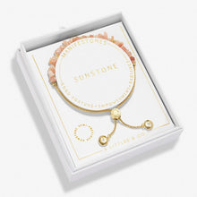 Load image into Gallery viewer, Sunstone Manifestones Adjustable Bracelet In Gold-Tone Plating
