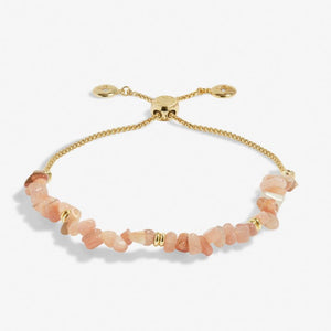 Sunstone Manifestones Adjustable Bracelet In Gold-Tone Plating