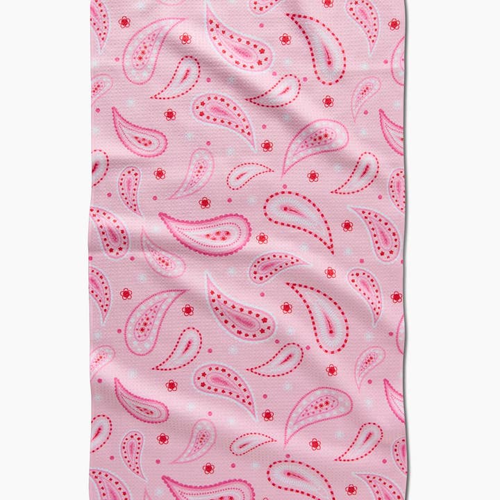 Sweet Paisley Kitchen Tea Towel by Geometry