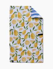 Load image into Gallery viewer, Double Sided - Lemon Bliss Kitchen Tea Towel by Geometry
