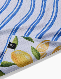 Double Sided - Lemon Bliss Kitchen Tea Towel by Geometry