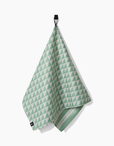 Double Sided - Pistachio Kitchen Tea Towel by Geometry