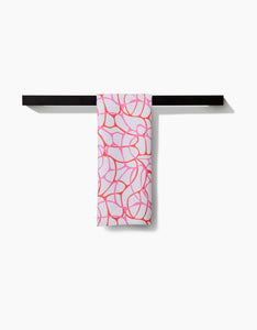 Bubble Abstract Kitchen Tea Towel by Geometry