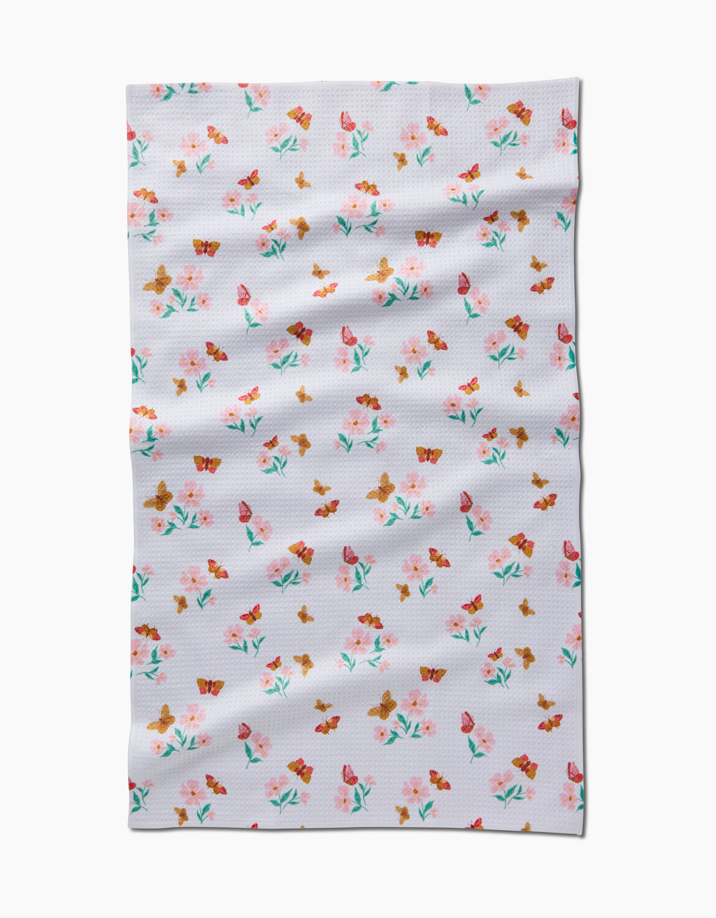 Butterfly Garden Kitchen Tea Towel by Geometry