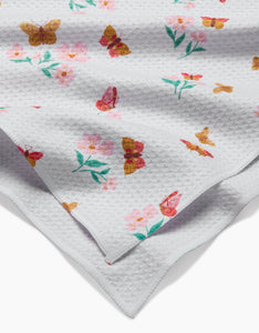 Butterfly Garden Kitchen Tea Towel by Geometry