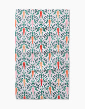 Load image into Gallery viewer, Carrot Damask Kitchen Tea Towel by Geometry
