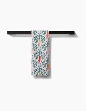 Load image into Gallery viewer, Carrot Damask Kitchen Tea Towel by Geometry
