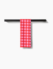 Load image into Gallery viewer, Cherry Gingham Kitchen Tea Towel by Geometry
