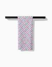 Load image into Gallery viewer, Christmas Mistletoe Trellis Kitchen Tea Towel by Geometry
