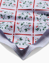 Load image into Gallery viewer, Christmas Mistletoe Trellis Kitchen Tea Towel by Geometry
