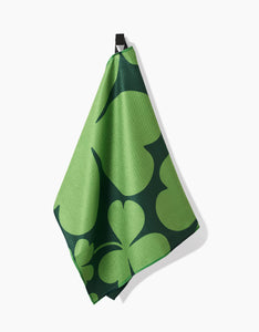 Clever Clover Kitchen Tea Towel by Geometry