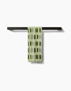 Clover Stripe Kitchen Tea Towel by Geometry