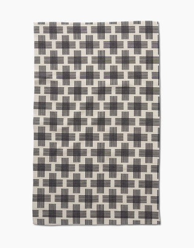 Cross Hatch Kitchen Tea Towel by Geometry