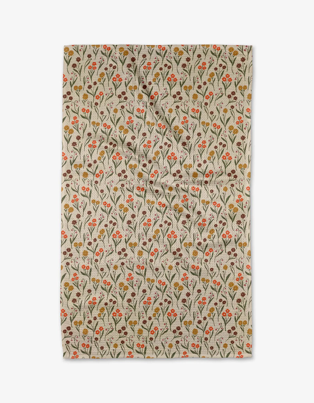 Fall Blossom Kitchen Tea Towel by Geometry