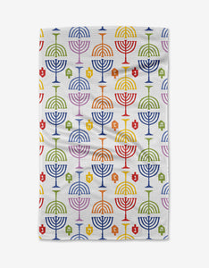 Festival of Lights Kitchen Tea Towel by Geometry