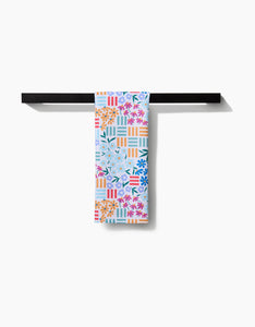 Floral Garden Kitchen Tea Towel by Geometry