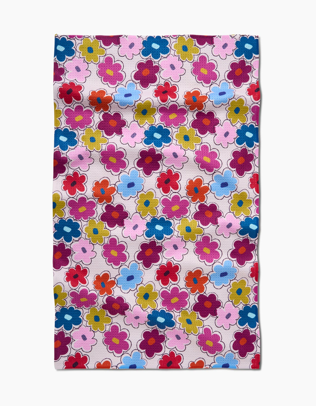 Flower Fling Kitchen Tea Towel by Geometry