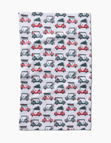 Holiday Golf Kitchen Tea Towel by Geometry