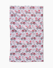 Load image into Gallery viewer, Love Bikes Kitchen Tea Towel by Geometry
