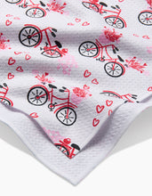 Load image into Gallery viewer, Love Bikes Kitchen Tea Towel by Geometry
