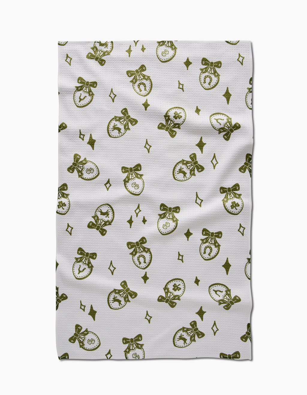 Lucky Bow Kitchen Tea Towel by Geometry