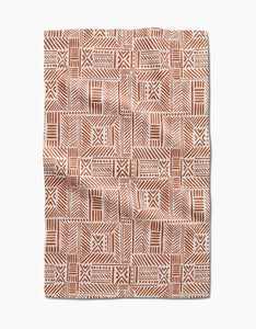 Mud Cloth Natural Kitchen Tea Towel by Geometry