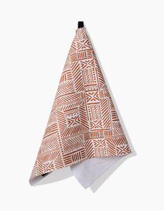 Mud Cloth Natural Kitchen Tea Towel by Geometry