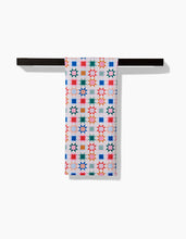 Load image into Gallery viewer, Patchwork Picnic Kitchen Tea Towel by Geometry
