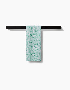 Plumbago Bloom  Kitchen Tea Towel by Geometry