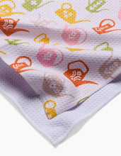 Load image into Gallery viewer, Retro Watering Cans Kitchen Tea Towel by Geometry
