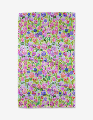 Spring Clovers Kitchen Tea Towel by Geometry