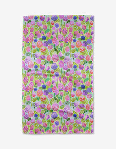 Spring Clovers Kitchen Tea Towel by Geometry