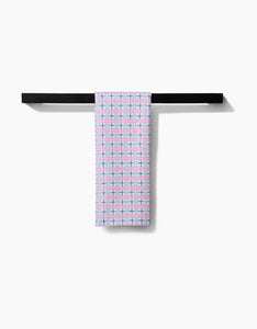 Spring Plaid Cottage Kitchen Tea Towel by Geometry