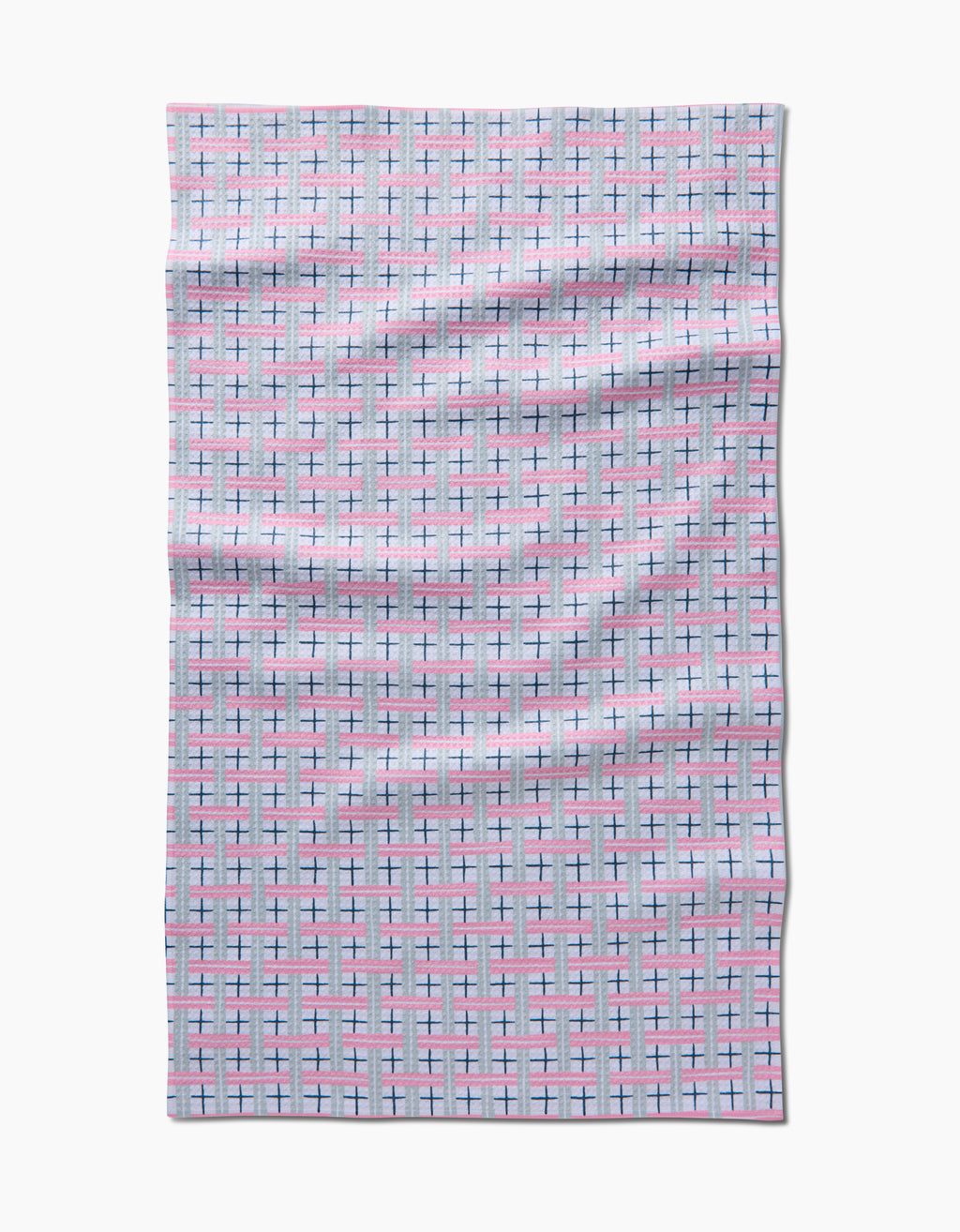 Spring Plaid Cottage Kitchen Tea Towel by Geometry