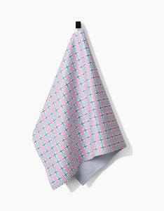 Spring Plaid Cottage Kitchen Tea Towel by Geometry