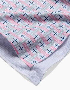 Spring Plaid Cottage Kitchen Tea Towel by Geometry