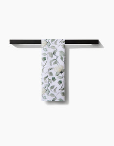 Spring Floral Blossoms Kitchen Tea Towel by Geometry