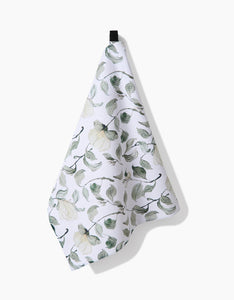 Spring Floral Blossoms Kitchen Tea Towel by Geometry