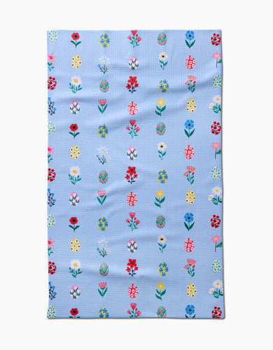 Spring Wildflowers Kitchen Tea Towel by Geometry