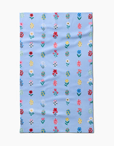 Spring Wildflowers Kitchen Tea Towel by Geometry