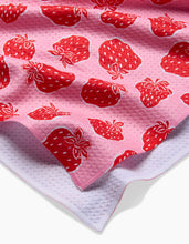 Load image into Gallery viewer, Strawberry Fields Kitchen Tea Towel by Geometry
