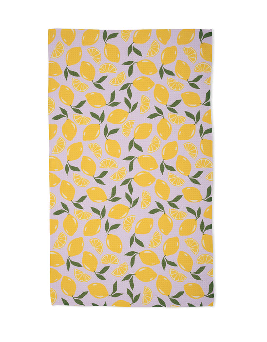 Sweet Lemon Kitchen Tea Towel by Geometry